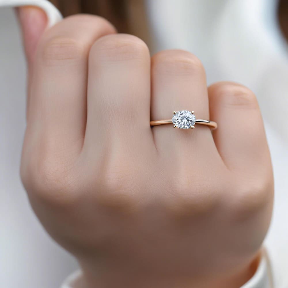0.90 Karat E SI1 GIA Evlilik Teklifi Pırlanta Tektaş