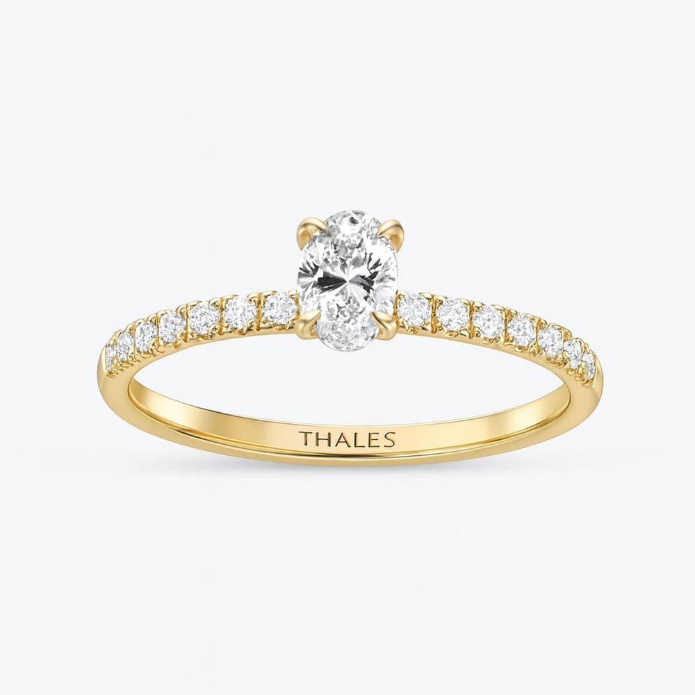 0.52 Karat GIA Sertifikalı Oval Tektaş Yüzük