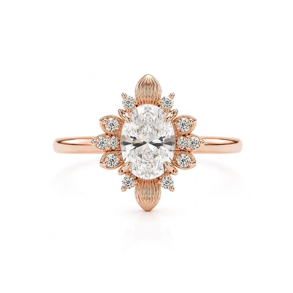 0.47 Karat Pırlantalı Vintage Altın Yüzük