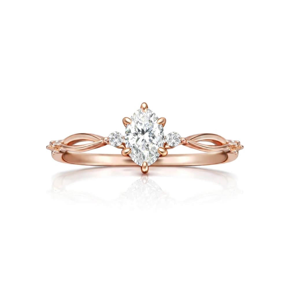 0.80 Karat D SI2 GIA Oval Kesim Pırlanta Yüzük