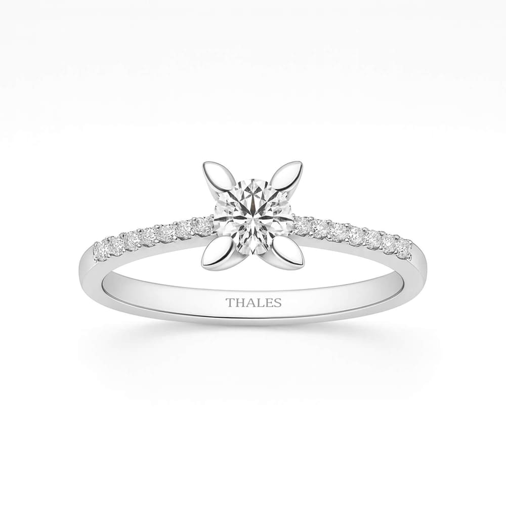 0.36 Karat Kolu Taşlı Tektaş Yüzük