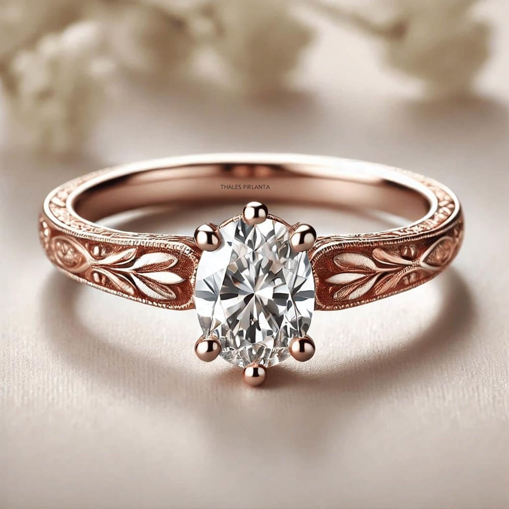 0.50 Karat GIA Vintage Evlilik Teklifi Yüzükleri