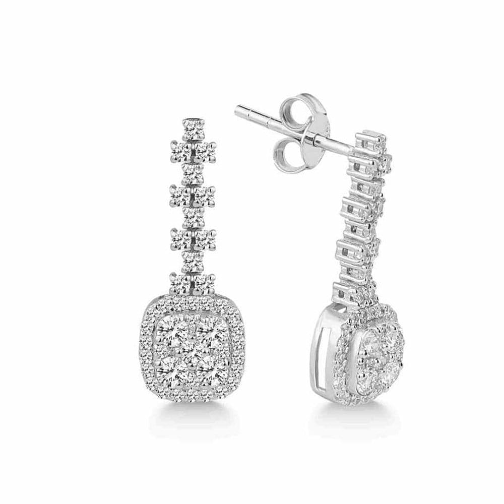 Pırlanta Küpe 0,52 Karat Koronet Model