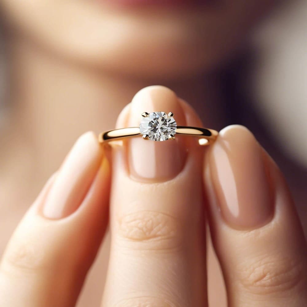 1 Karat GIA Sertifikalı E SI1 Tektaş Pırlanta Yüzük