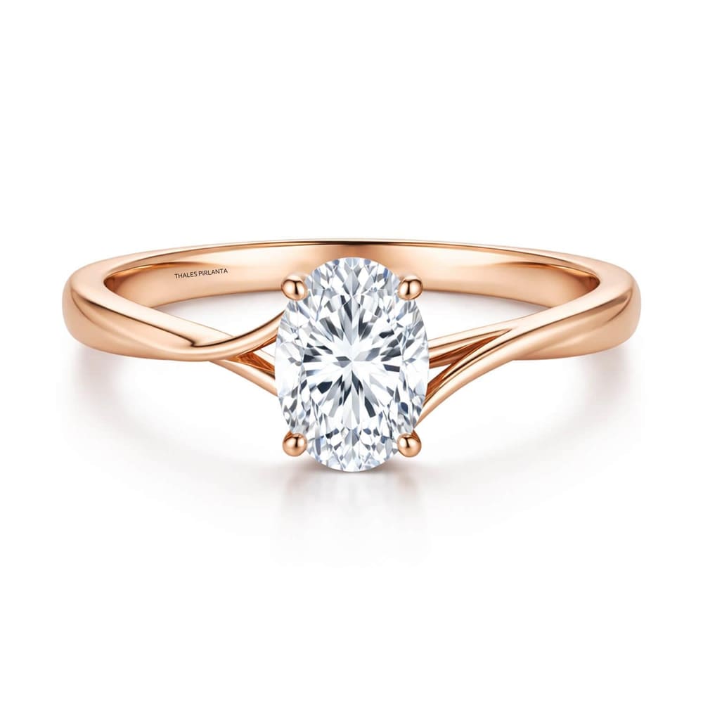 1 Karat D VS1 GIA Sertifikalı Oval Pırlanta Tektaş Yüzük