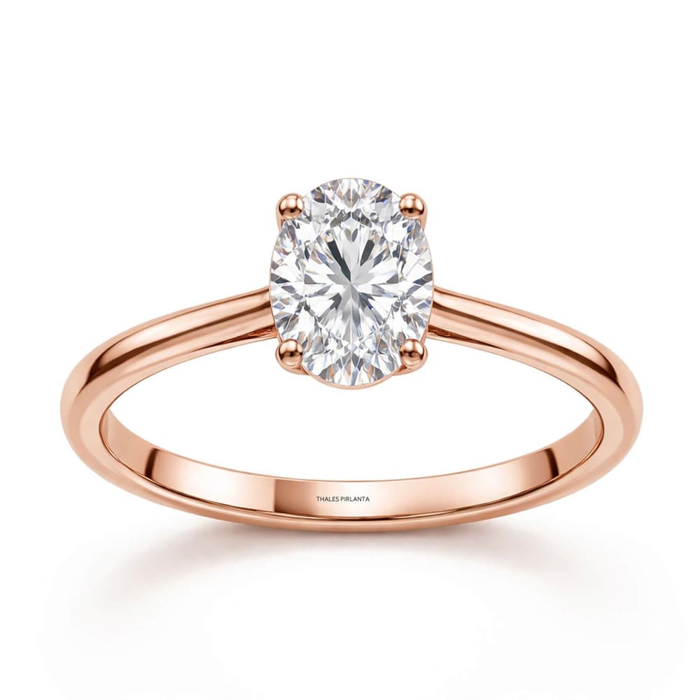 1 Karat E SI1 GIA Oval Pırlanta Tektaş Yüzük