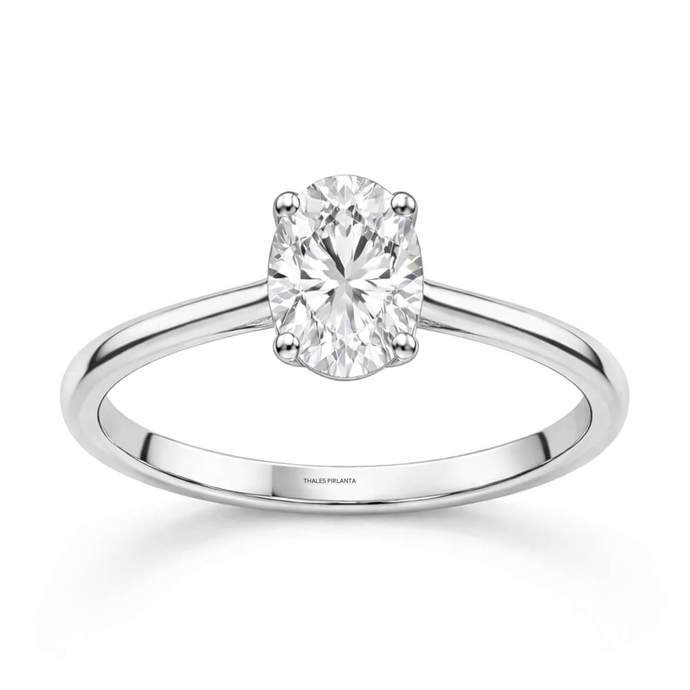 1 Karat D SI1 GIA Oval Tektaş Pırlanta Yüzük