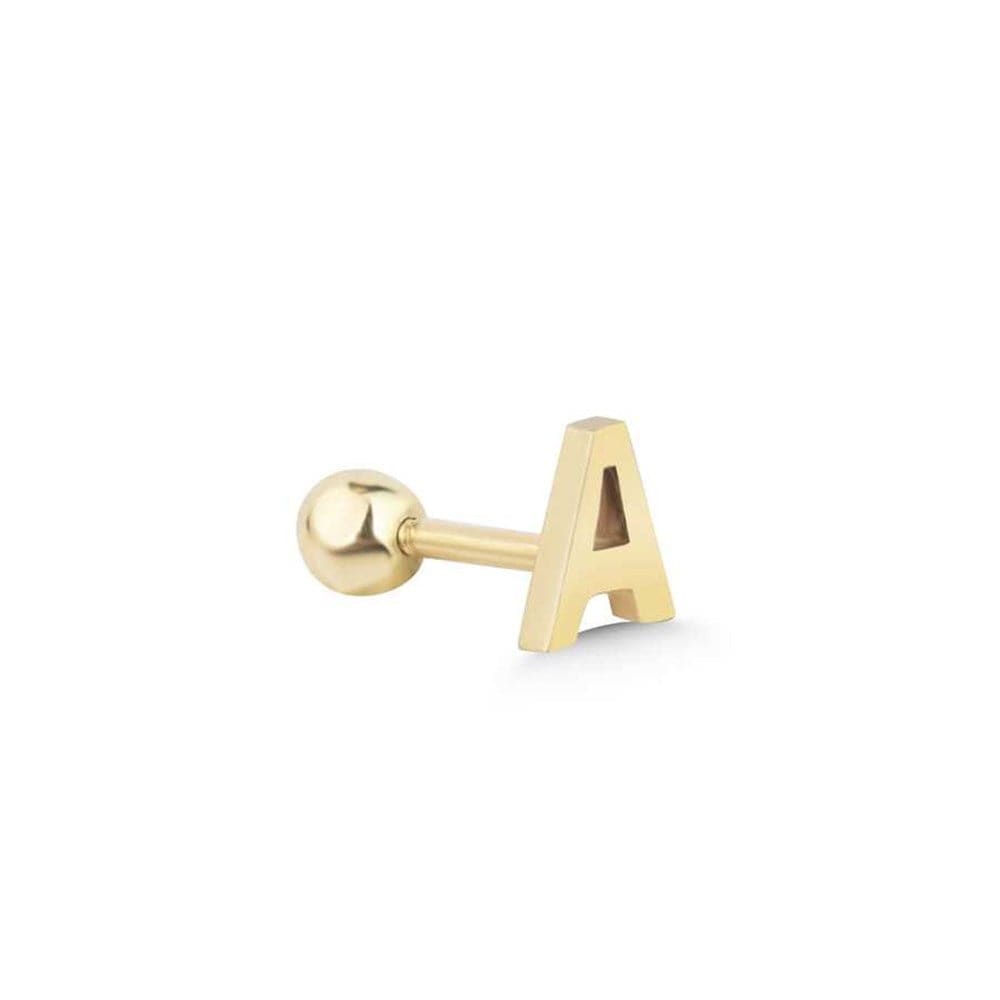 Piercing Helix Altın Harf Tragus