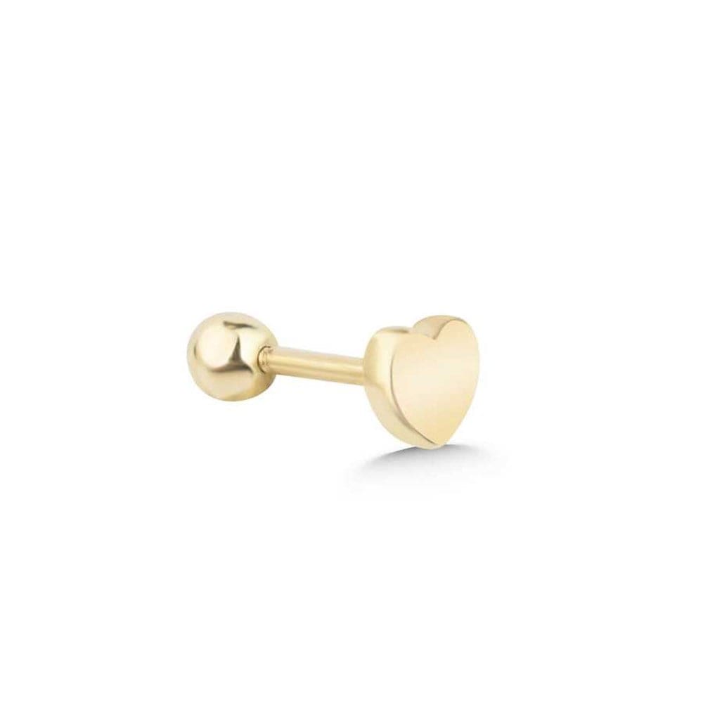 Helix Piercing Altın Kalp Tragus