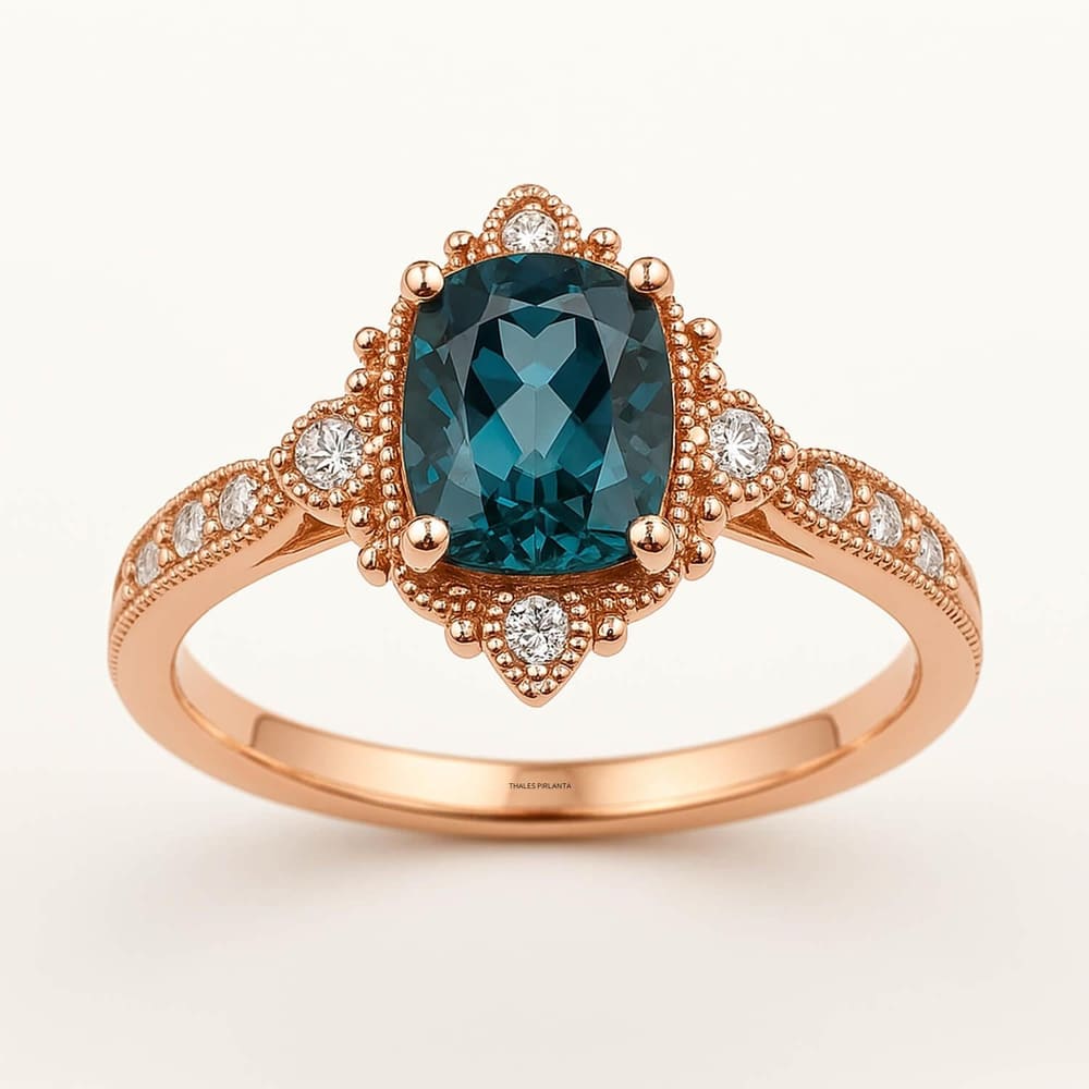 Blue London Vintage Yüzük 1,24 Karat