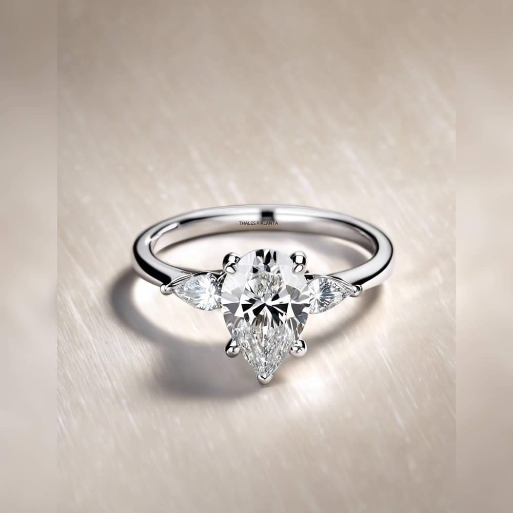 0.75 Karat GIA Sertifikalı Damla Model Pırlanta Tektaş