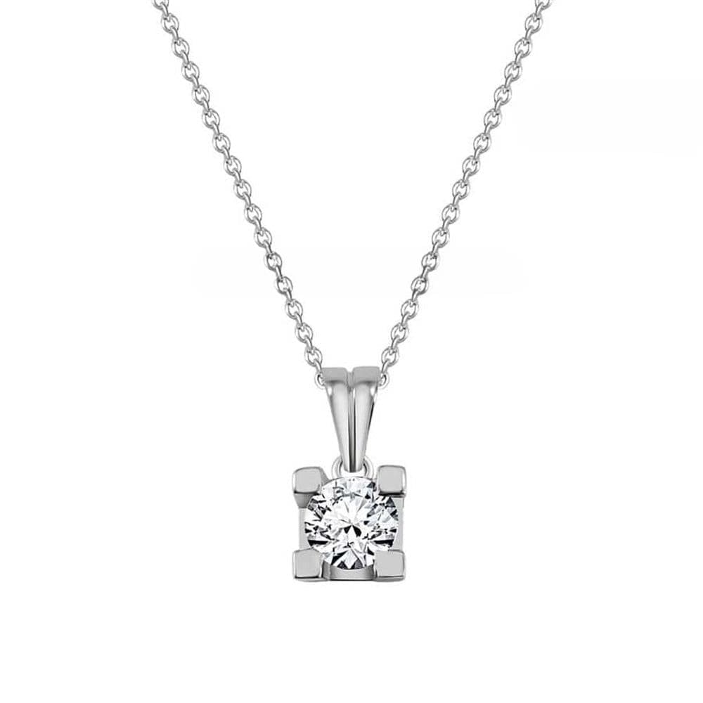 GIA Tektaş Pırlanta Kolye 0,40 G VS2