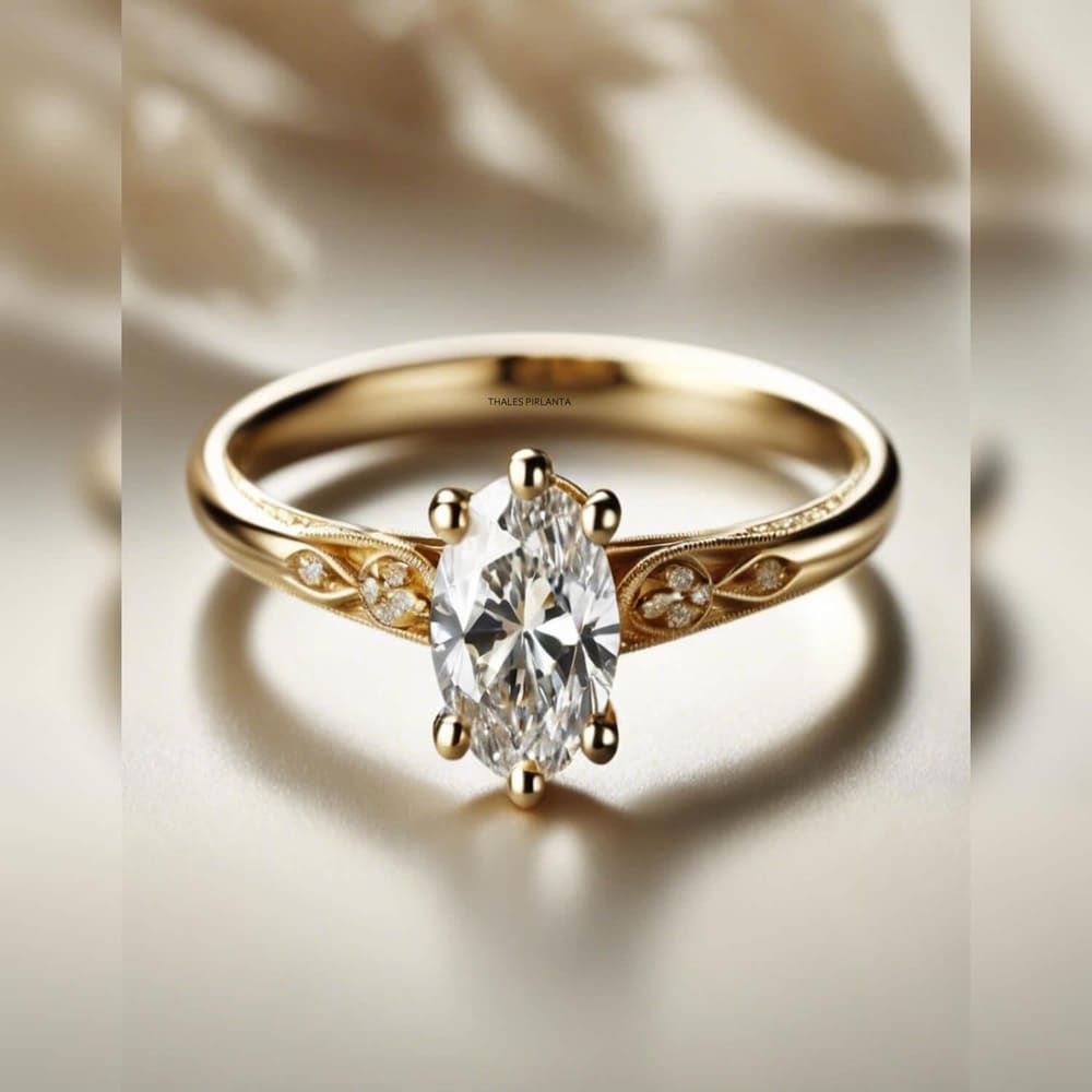 0.43 Karat GIA Vintage Markiz Kesim Pırlanta Yüzük