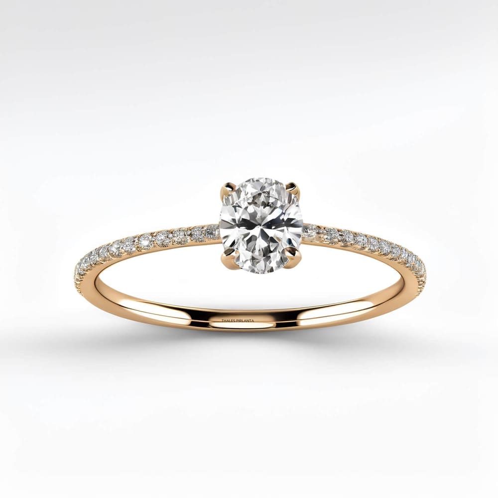 0.60 Karat GIA Sertifikalı Oval Kesim Pırlanta Yüzük