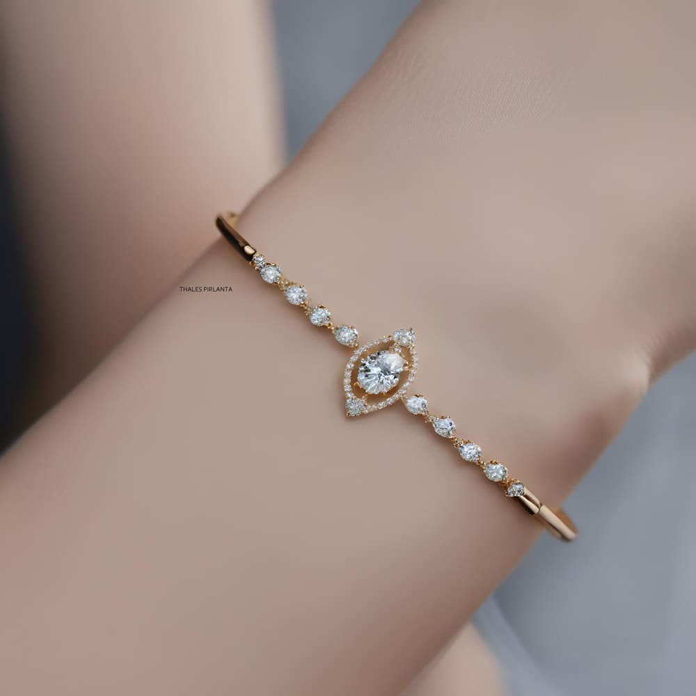 0.98 Karat Pırlantalı Bileklik Modeli