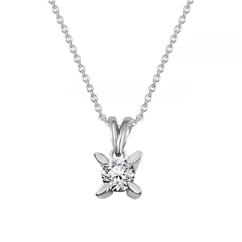 Tektaş Kolye 0,18 Ct F Color