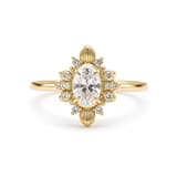 0.47 Karat Pırlantalı Vintage Altın Yüzük 3