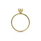 0.72 Karat Pırlantalı Oval Vintage Tektaş 3