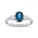 Blue London Topaz Yüzük 1,15 Karat 1