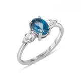 Blue London Topaz Yüzük 1,15 Karat 2