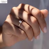Evlilik Teklifi Yüzüğü Oval Kesim GIA Sertifikalı 0.50 Ct 2