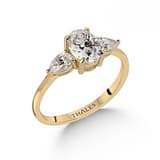 GIA Oval Tasarım Yüzük 1,40 Karat E VS2 3