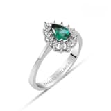 Pırlantalı Zümrüt Yüzük 0.43 Karat 2