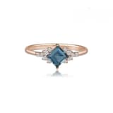 Prenses Vintage Blue London Yüzük 1