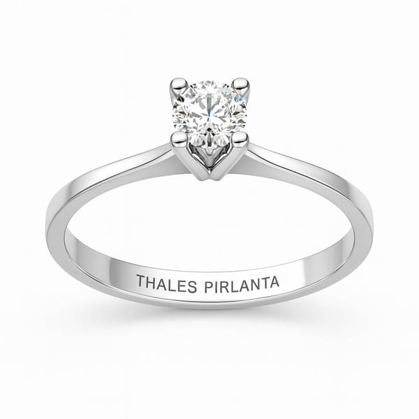 0.20 Karat F Renk Tektaş Pırlanta Yüzük