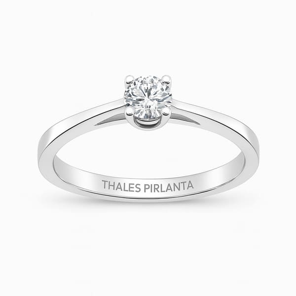 0.30 Karat F Color HRD Sertifikalı Tektaş Pırlanta Yüzük