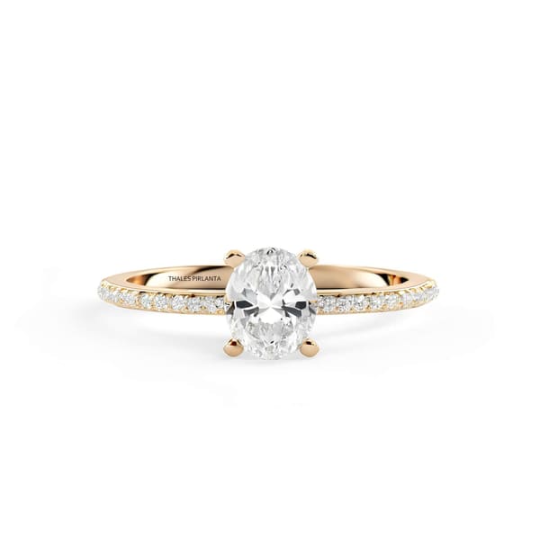 0.50 Karat Oval Kesim Pırlanta Yüzük