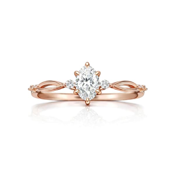 0.60 Karat D SI2 GIA Oval Kesimli Pırlanta Yüzük