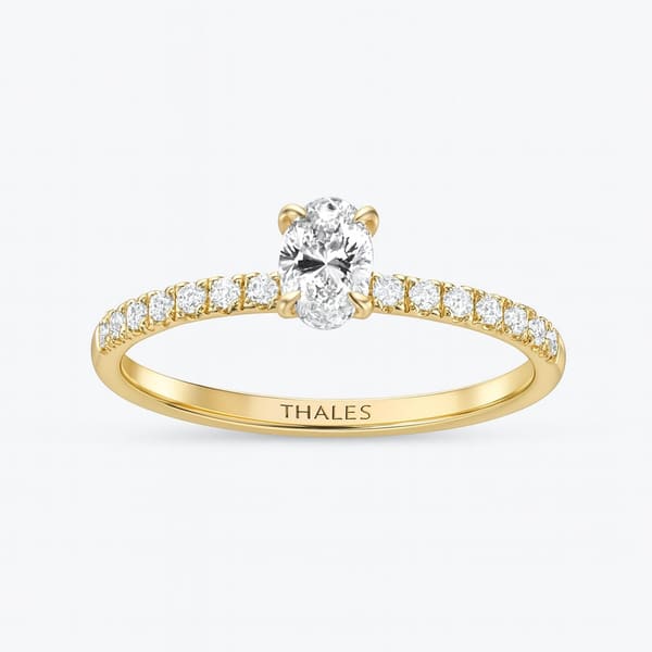 0.52 Karat GIA Sertifikalı Oval Tektaş Yüzük