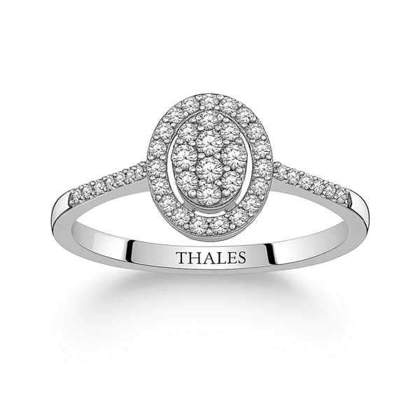 0.34 Karat Koronet Oval Pırlanta Yüzük