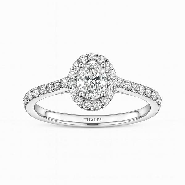 0.55 Karat Oval Kesim Pırlanta Yüzük
