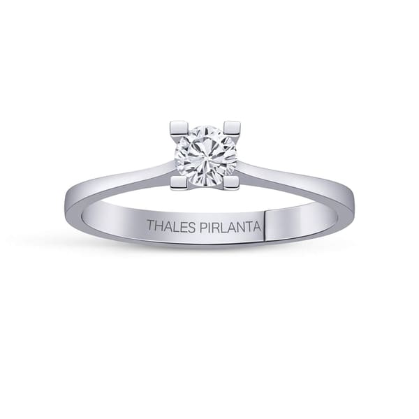 0.30 Karat D VS2 V Tırnaklı GIA Tektaş Pırlanta