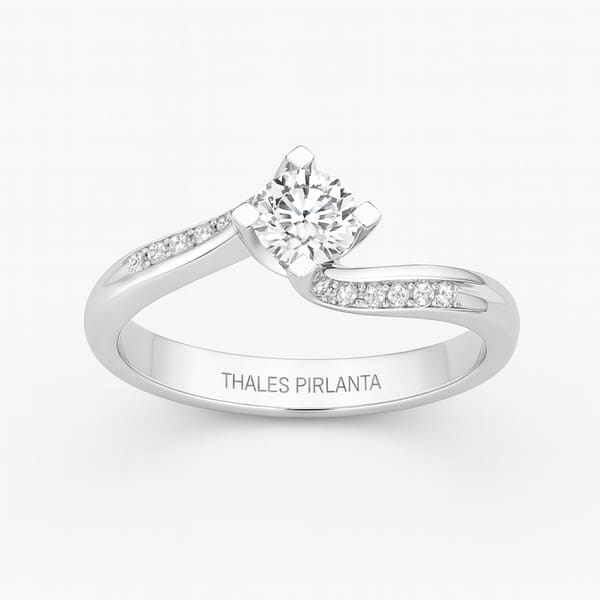 0.34 Karat F Color Tektaş Pırlanta Yüzük