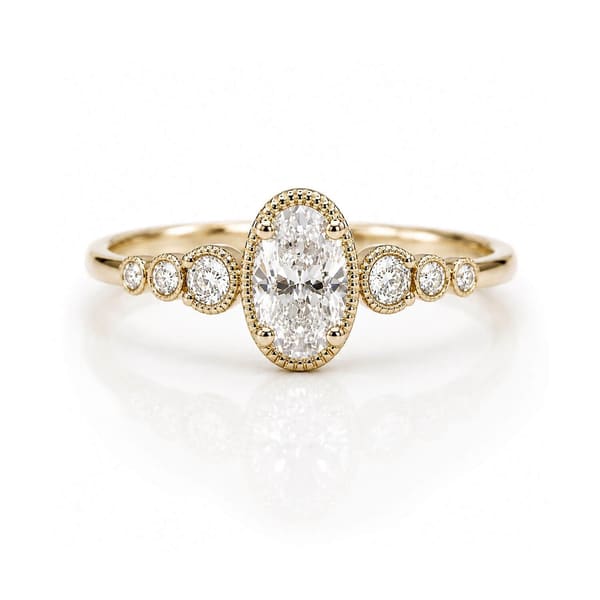0,73 Karat Oval Vintage Yüzük