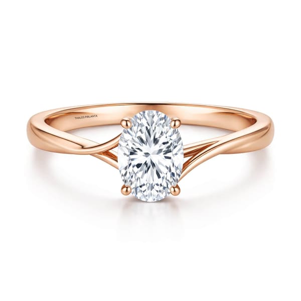 1 Karat D VS1 GIA Sertifikalı Oval Pırlanta Tektaş Yüzük