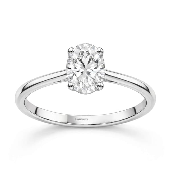 1 Karat D SI1 GIA Oval Tektaş Pırlanta Yüzük