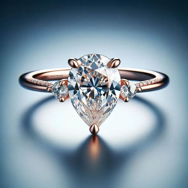 1,45 Karat Özel Tasarım Lumina Promessa Vintage Yüzük