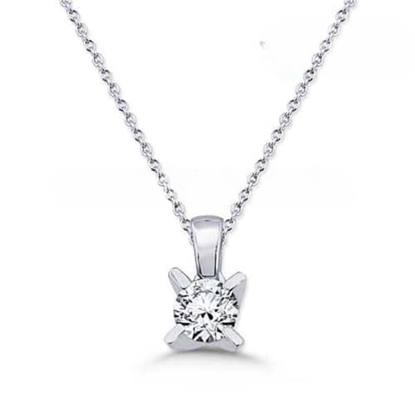 GIA Tektaş Kolye 0,30 Karat F VS2