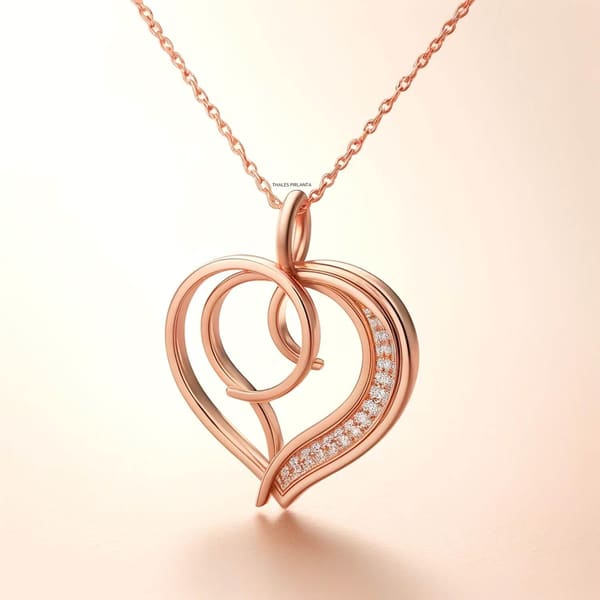 Heartline Tasarım Pırlantalı Kolye