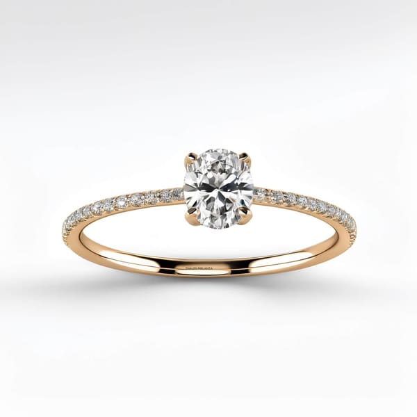 0.60 Karat GIA Sertifikalı Oval Kesim Pırlanta Yüzük