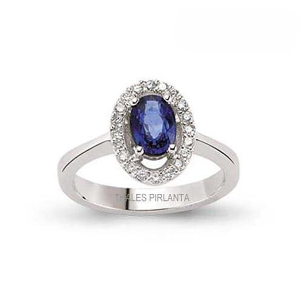 Oval Kesim Safir Yüzük