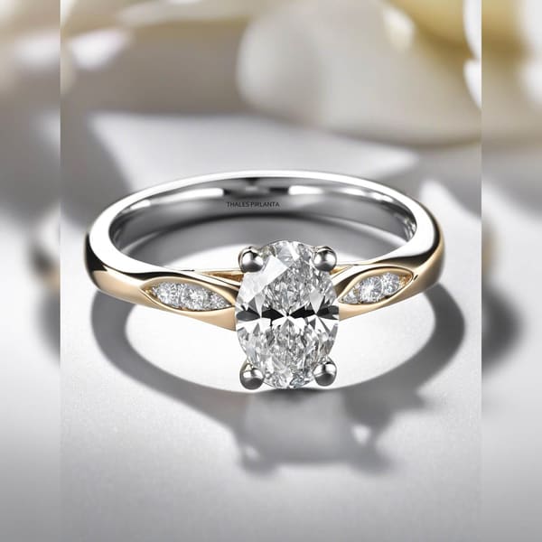0.60 Karat D Renk GIA Sertifikalı Oval Tektaş Pırlanta