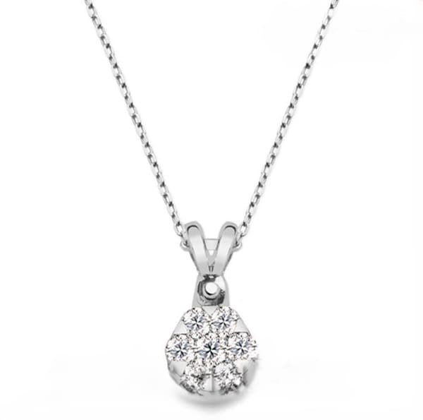 Tektaş Efektli Pırlanta Kolye 0,50 Ct